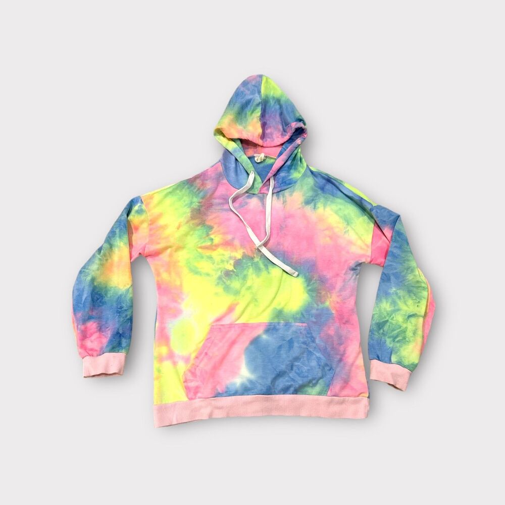 Tie Dye Girls Hoodie SZ LG EUC